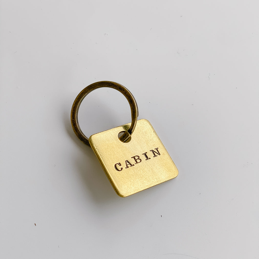 CABIN | Vintage Brass Keychain