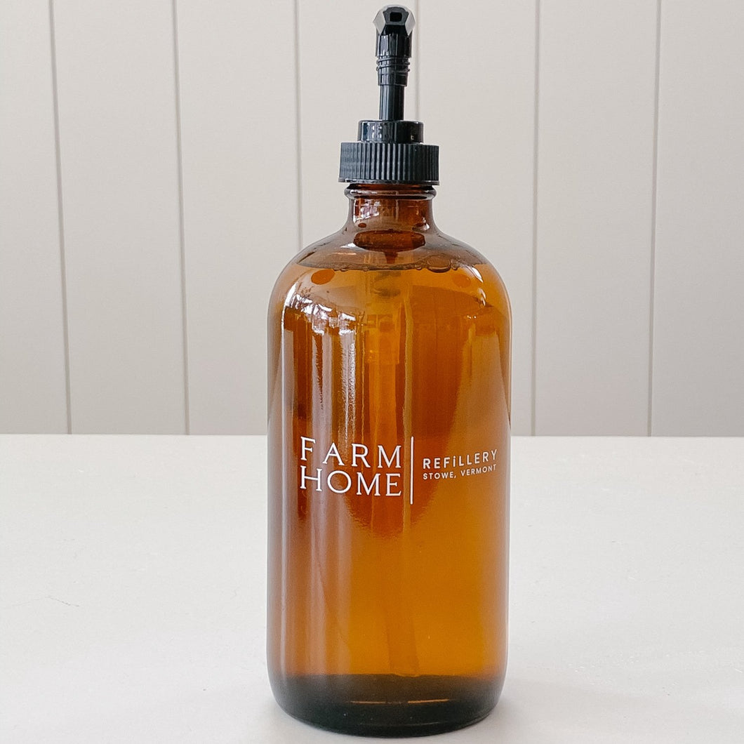 REFiLLERY | Amber Glass Bottle + Soap