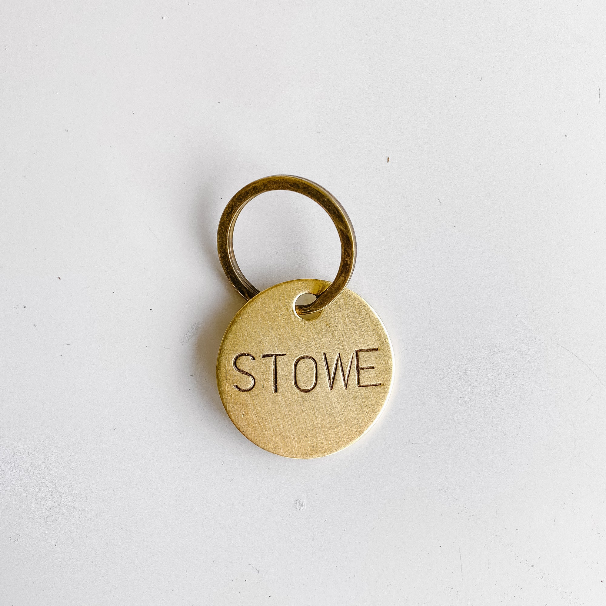 STOWE | Vintage Brass Keychain