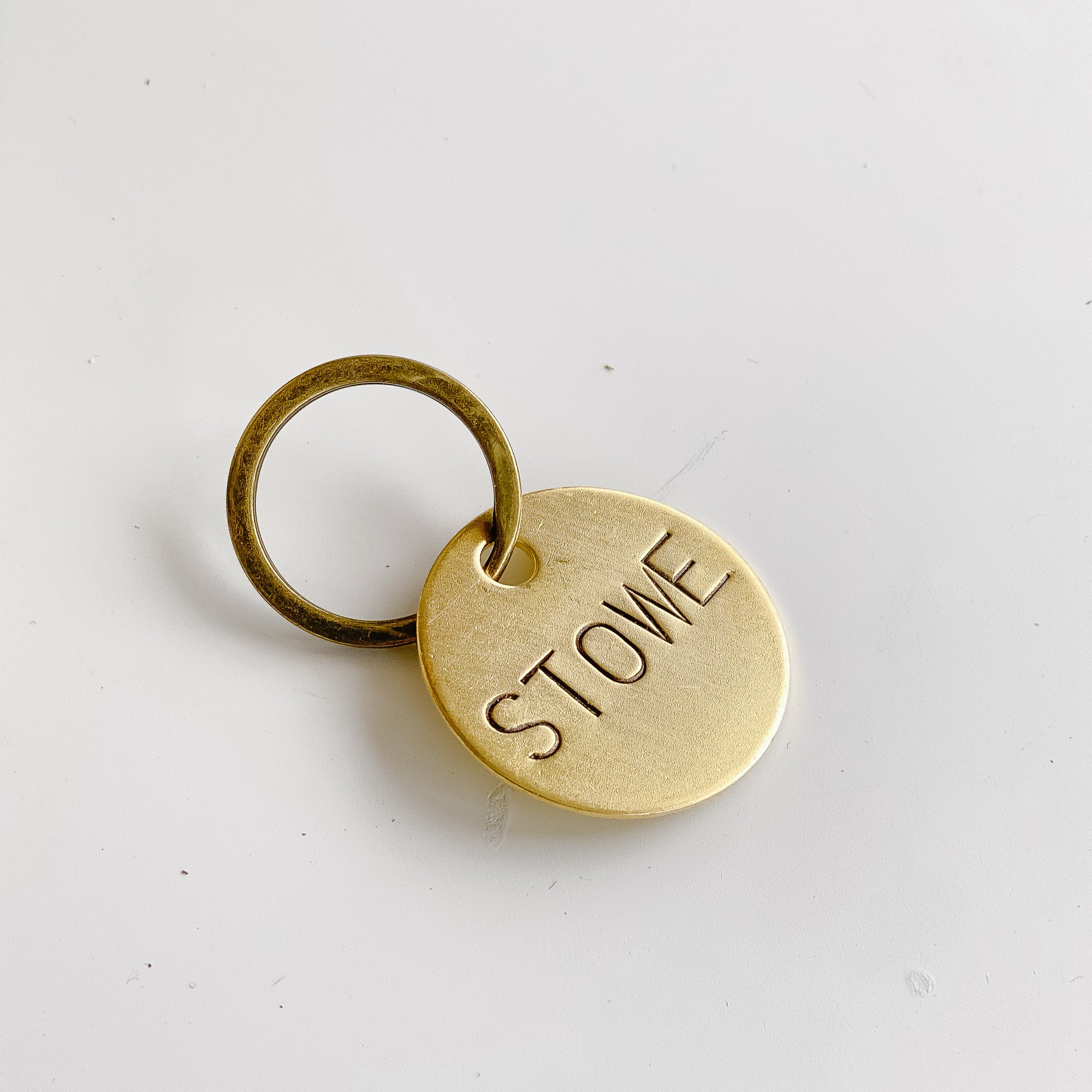 STOWE | Vintage Brass Keychain