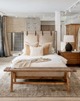 Modern Grid Pillow | Ivory