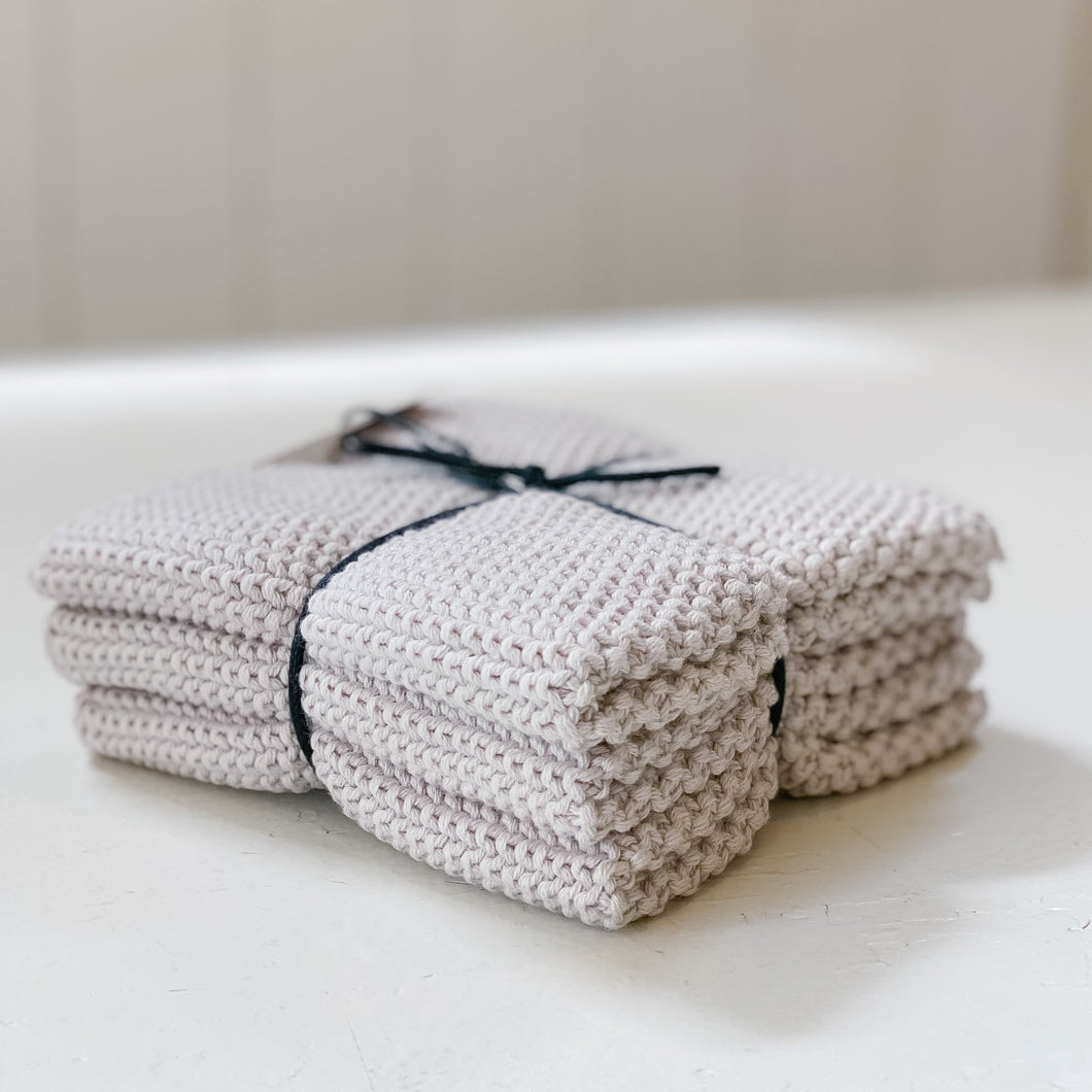 Knitted Dish Clothes | Set of 3