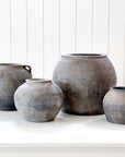 Washed Black Ceramic Vessel | Medium