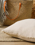 Keaton Linen Pillow | Cream + Natural