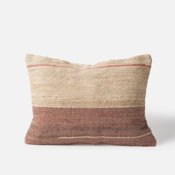 Hana Handwoven Pillow | Brick & Multi