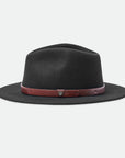 Messer Fedora Hat | Black with Brown Leather Band