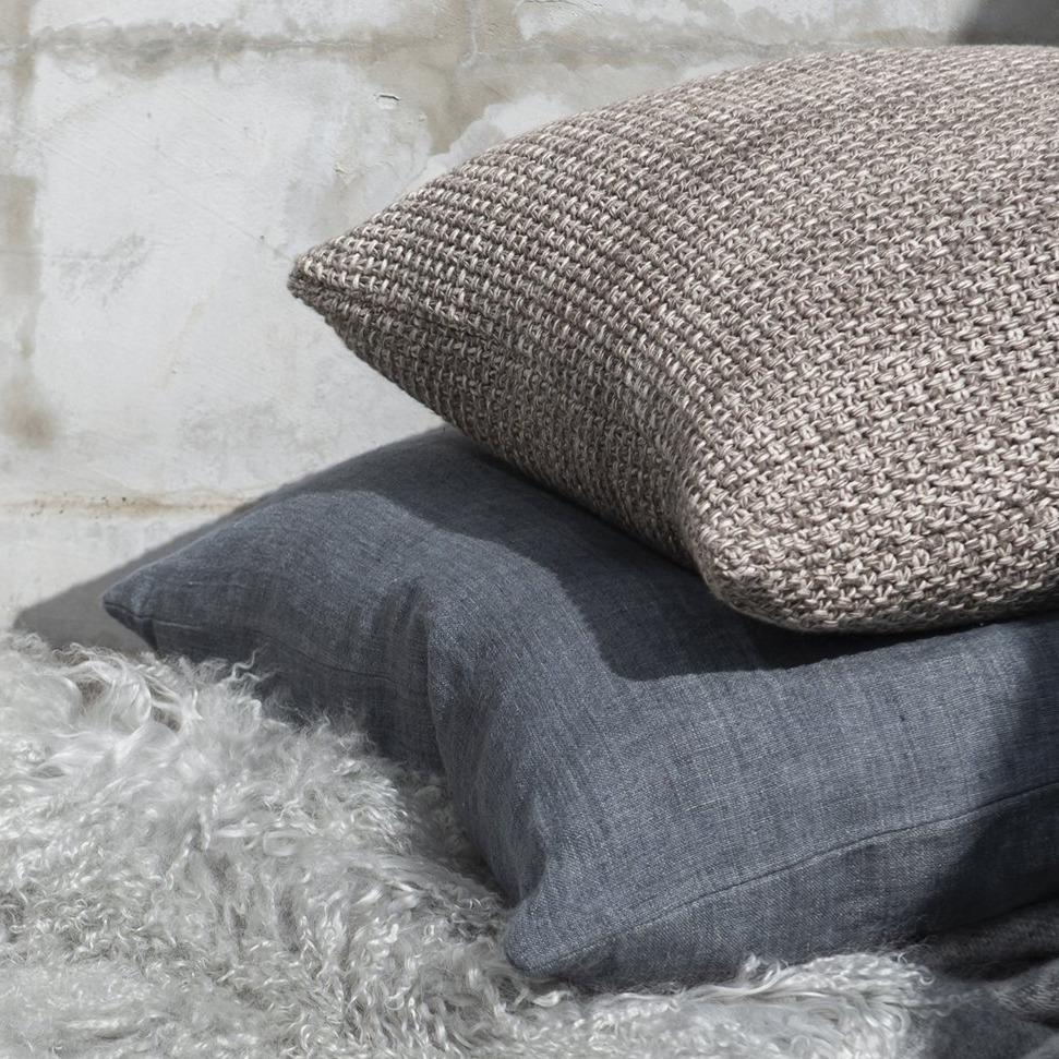 Indira Linen Pillow | Slate