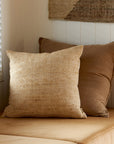 Freida Silk Blend Pillow | Tea + Natural