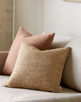 Freida Silk Blend Pillow | Tea + Natural