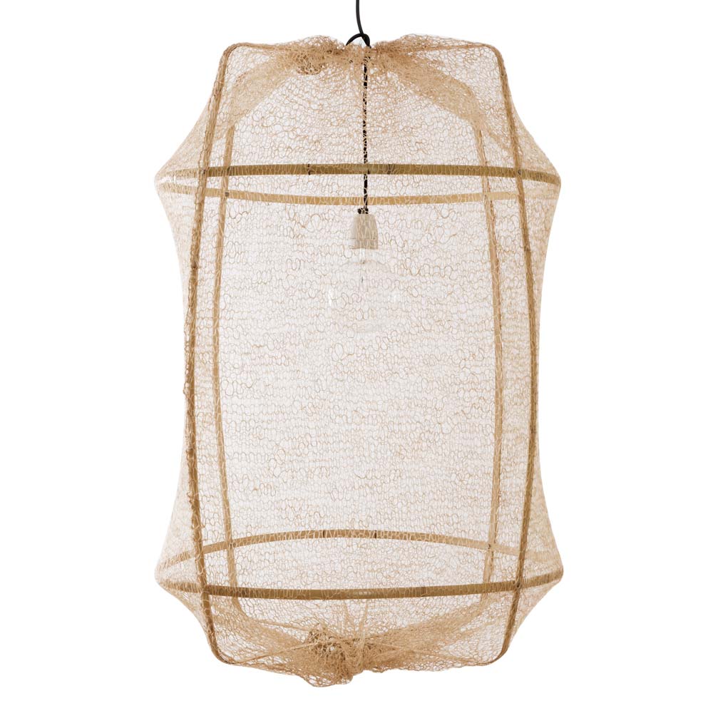 Z2 Blonde Pendant | Sisal Net Tea Dyed