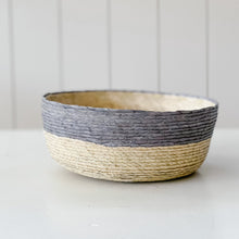 Load image into Gallery viewer, Round Tabletop Basket | Natural + Cromo
