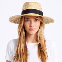 Load image into Gallery viewer, Joanna Sun Hat | Natural + Black
