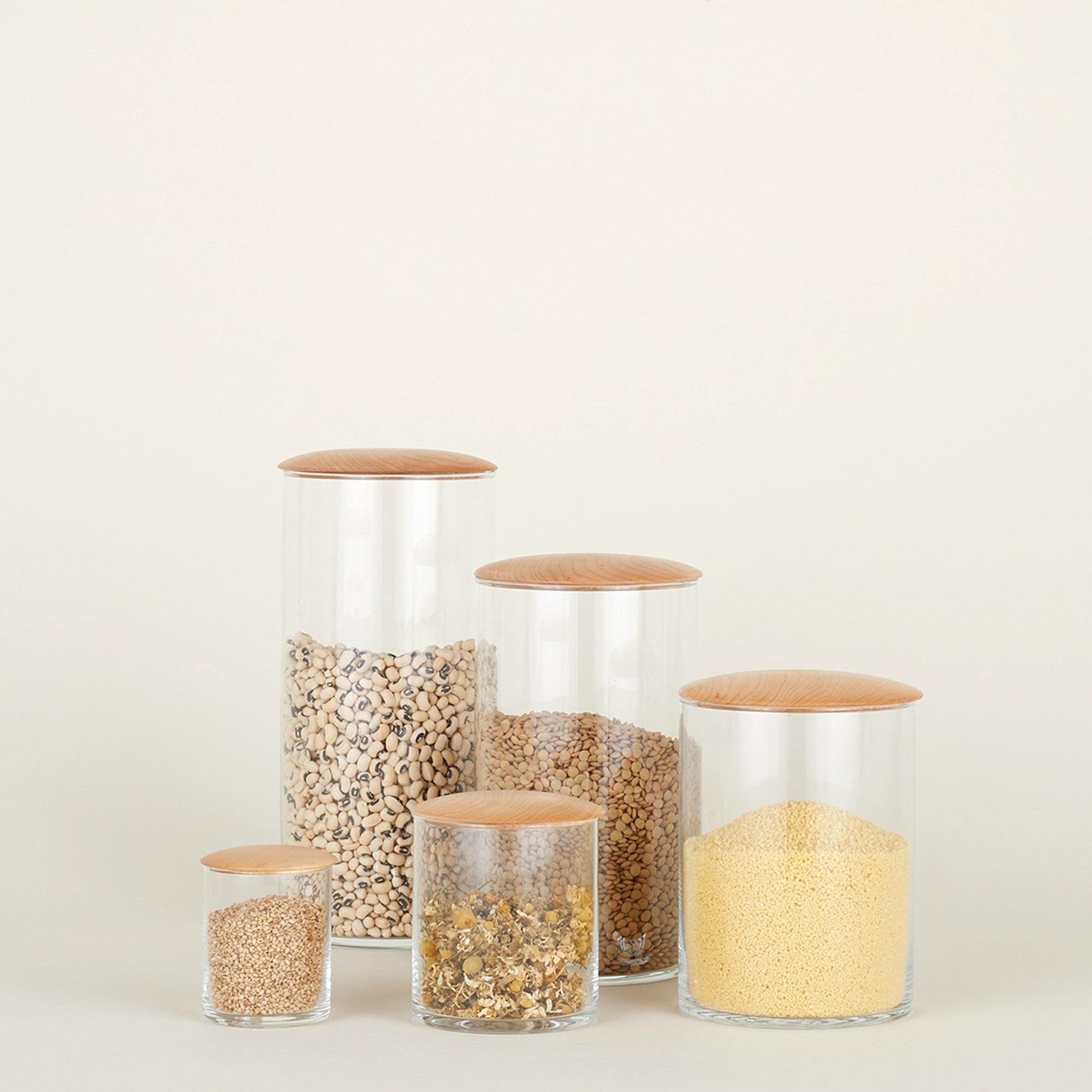 Simple Storage Glass Jars | Assorted Sizes