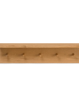 Oak Storage Shelf with Hooks