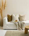 Navajo Woven Pillow | Straw + Cream