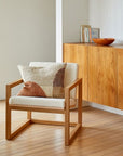 Piha Handwoven Pillow | Brick & Multi