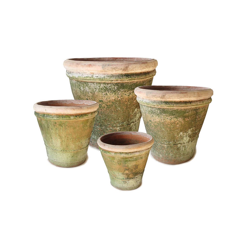 Aged Terra Cotta Oversized Planters