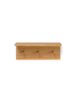 Oak Storage Shelf with Hooks
