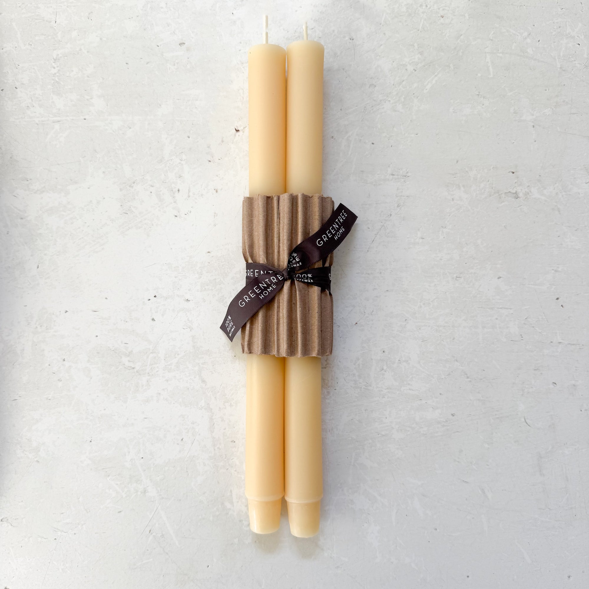 12" Beeswax Columnar Taper Candle Collection