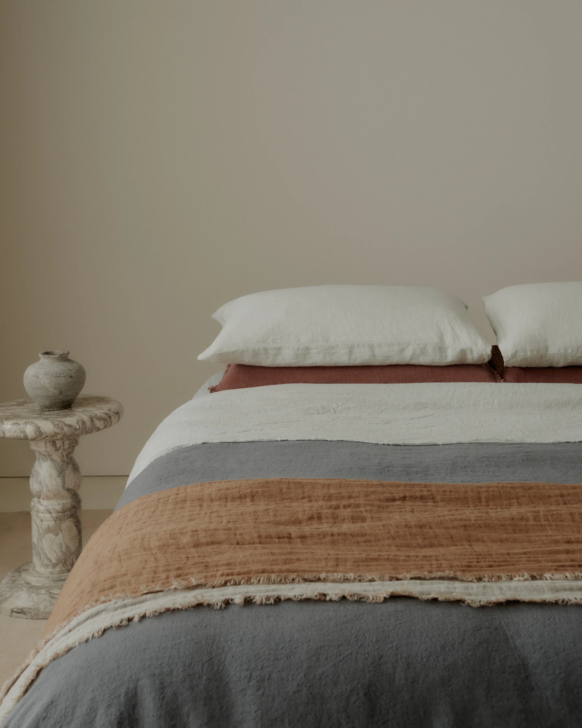 Crush Double Linen Throw