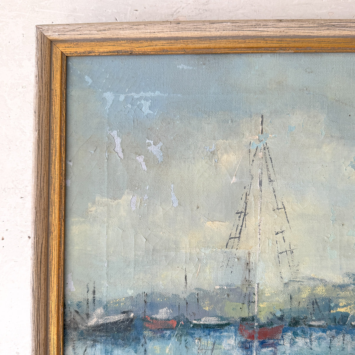 Harborside | Hand-Painted Framed Coastal Art
