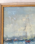 Harborside | Hand-Painted Framed Coastal Art