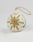 Nordic Embroidered Wool Bauble Ornaments