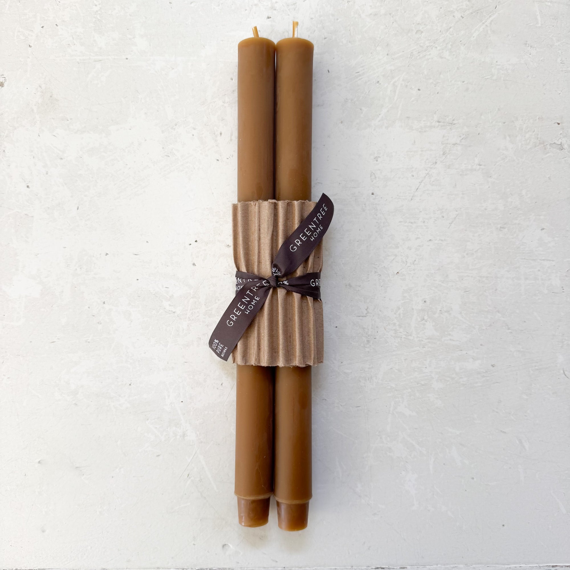 12" Beeswax Columnar Taper Candle Collection