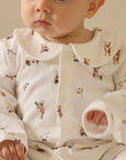 Collared Pajama Onesie | Bears + Berries