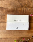 Handmade Deckled 'Thank You' Notecards with Envelopes | Set of 6