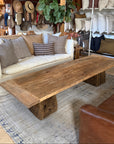 Turkish Hand Hewn Beam Reclaimed Coffee Table