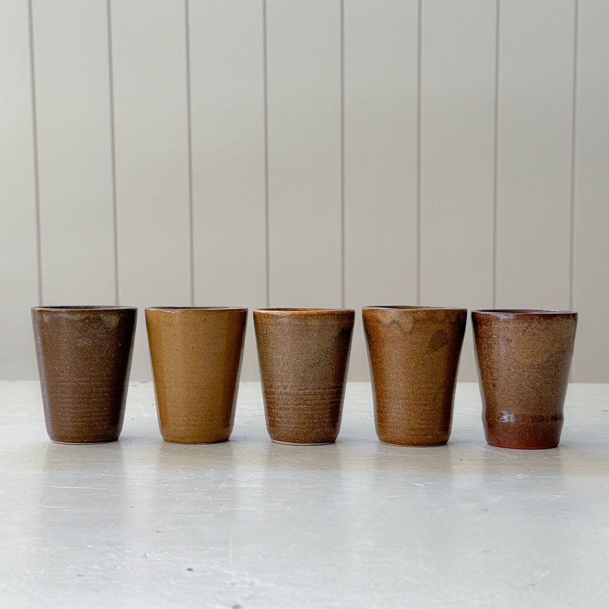 Individual French Ceramic Tumblers