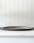 Antique Patinaed Silver Tray