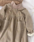 Corduroy Turtleneck Dress