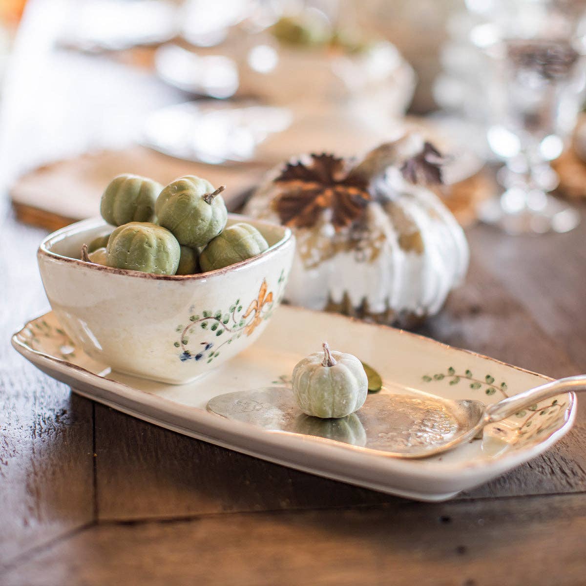 Hand-Painted Italian Tray | Vintage Garden