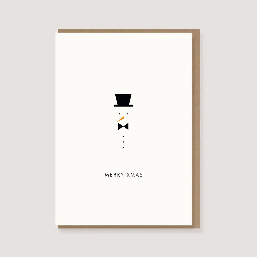 Merry Xmas Snowman | Holiday Card