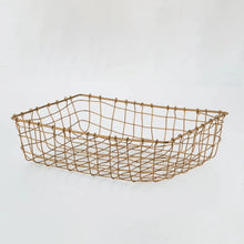 Load image into Gallery viewer, Brass Low Wire Basket | Large
