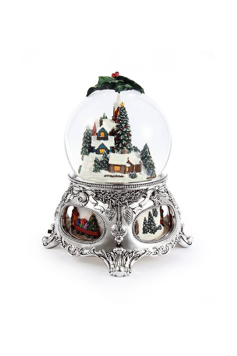 Heirloom Musical Oversized Snow Globe with Rotating Train | Snowy Village