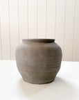 Washed Black Ceramic Vessel | Medium