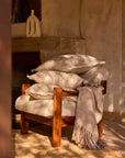 Aldo Handwoven Wool Throw | Almond