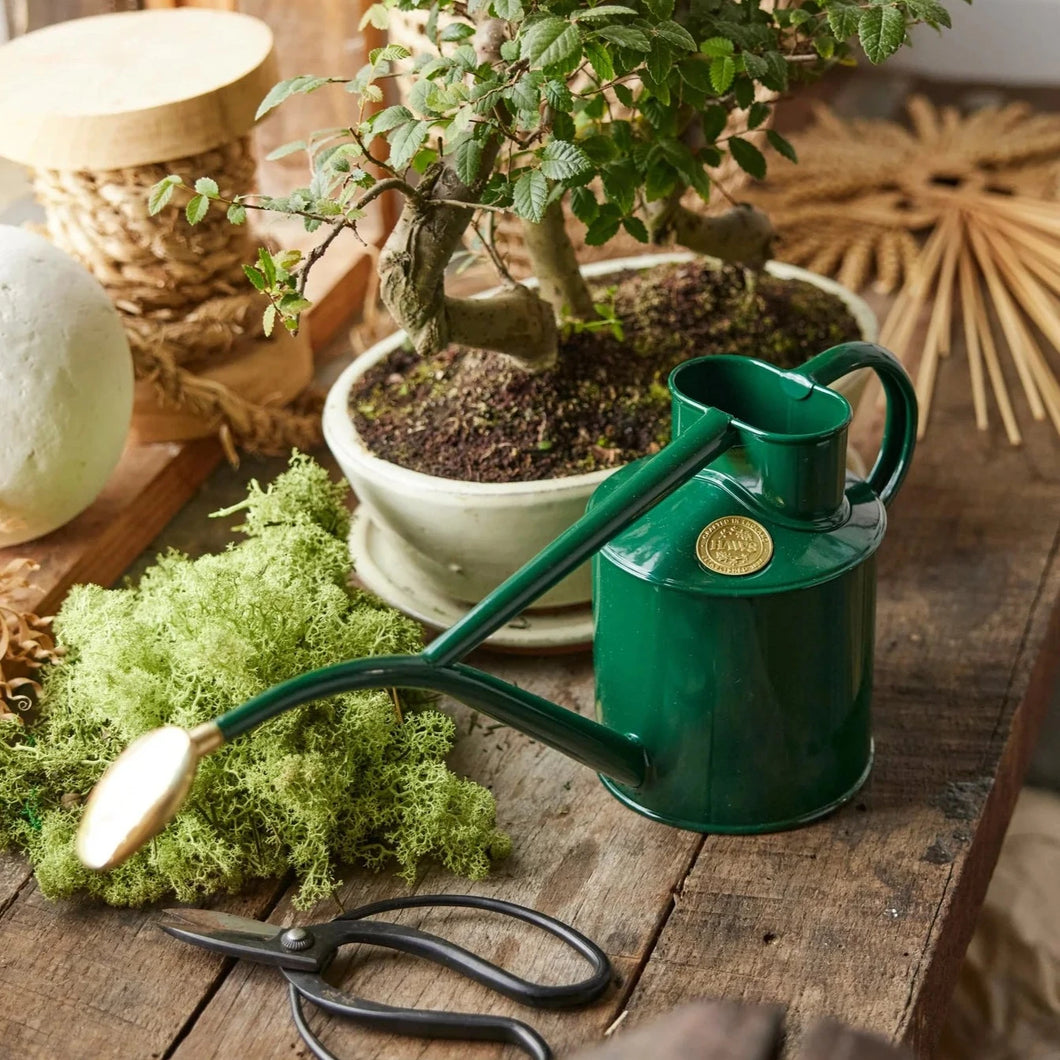 The Rowley Ripple | Green 2 Pint Steel Watering Can