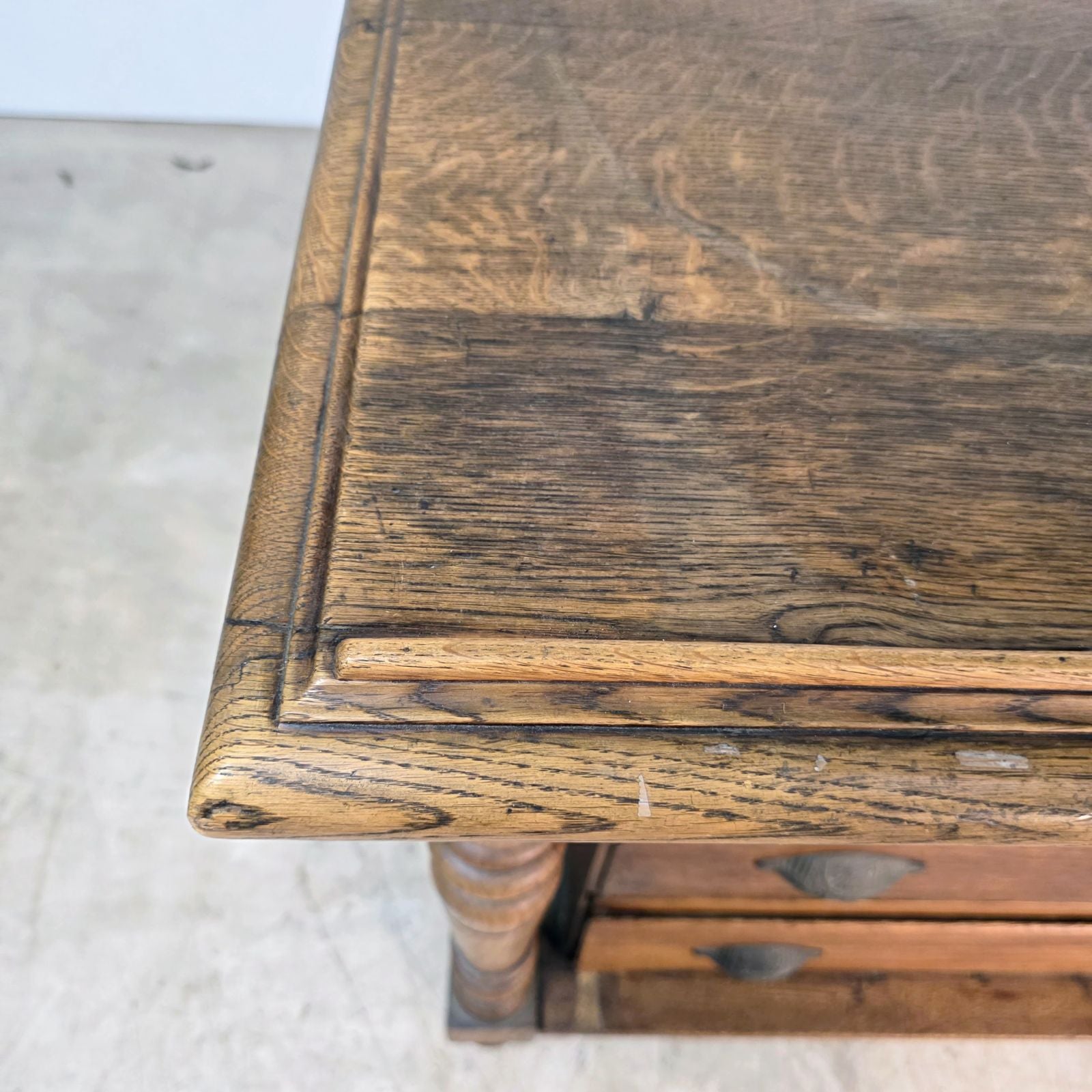 Antique Solid Oak 9-Drawer Haberdashery Chest of Drawers | France, 1900s