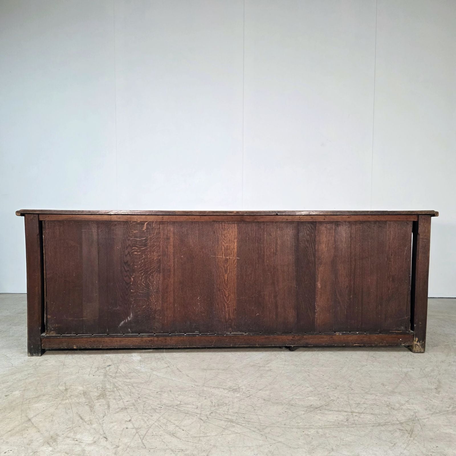 Antique Solid Oak 9-Drawer Haberdashery Chest of Drawers | France, 1900s