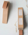 Wood & Leather Door Stopper