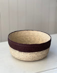 Round Tabletop Basket | Natural + Coco