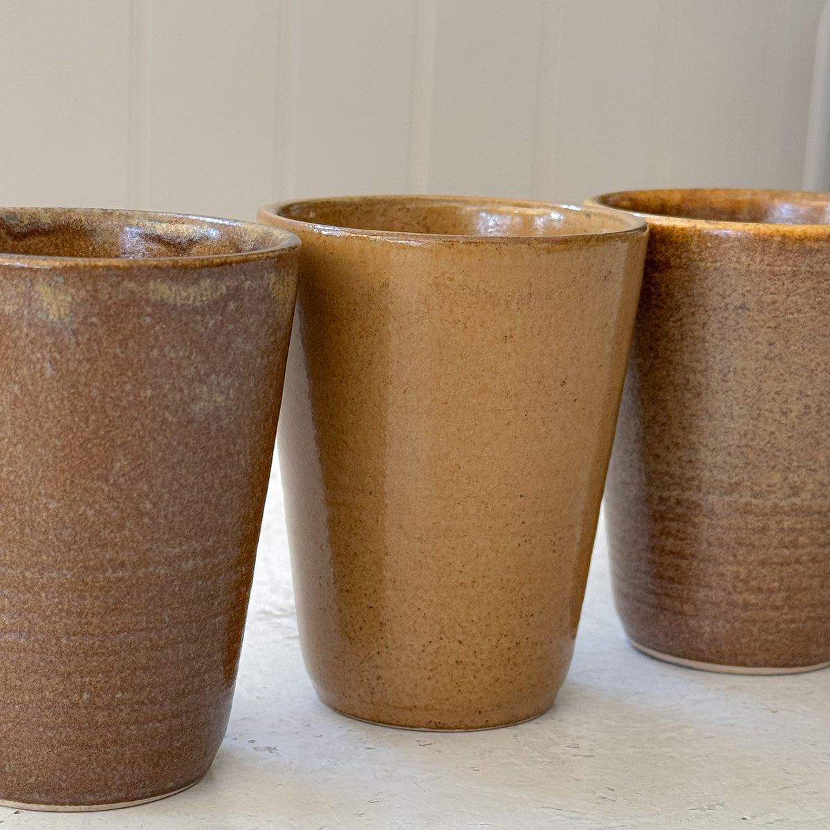 Individual French Ceramic Tumblers