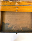 Antique Ochre Haberdashery 22 Drawer Mercantile Counter | Spain, 19th Century