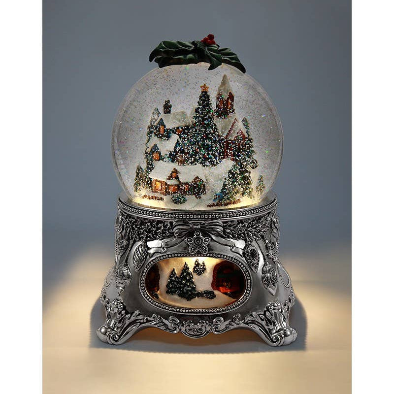 Heirloom Musical Oversized Snow Globe with Rotating Train | Snowy Village