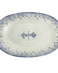 Hand-Painted Large Italian Platter | Delft Bleu