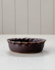 Ceramic Scalloped Mini Dish | Cocoa